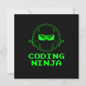 Invitation Programmeur programmeur Ninja Coder Programmeur Pr (Devant)