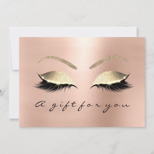 Invitation Prolongation des cils professionnels pour artistes (Devant)