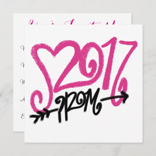 Invitation Prom (Devant / Derrière)