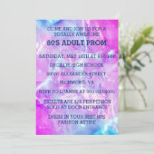 Invitation Prom adulte des années 80 (Debout devant)