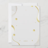 Invitation Prom blanc et or (Dos)