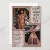 Invitation Prom Personnalisé Envoyer Hors Graduation Couple P (Devant / Derrière)