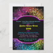 Invitation Prom senior junior, Disco, Style Gatsby, Lumière d (Devant)