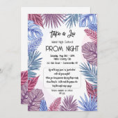 Invitation Prom tropical (Devant / Derrière)