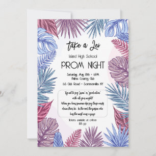 Invitation Prom tropical