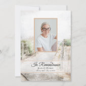 Invitation Promenade à la plage Mémorial de l'anniversaire de (Devant)