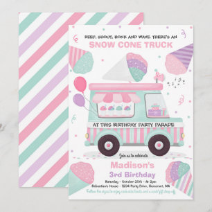 Invitation Promenade Anniversaire Du Cône De Neige Par Annive