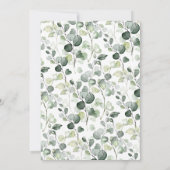 Invitation Promenade d'animaux des bois à travers le Baby sho (Dos)