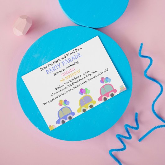 Invitation Promenade d'anniversaire