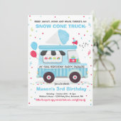 Invitation Promenade D'Anniversaire De Snow Cone Par Annivers (Debout devant)