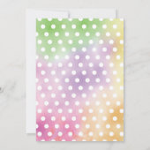 Invitation Promenade de Bunny de Pâques à travers le Baby sho (Dos)