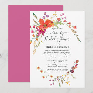 Invitation Promenade de fleurs sauvages printanières pour une