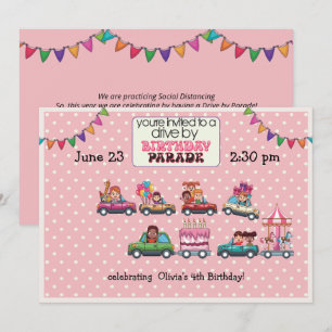 Invitation Promenade de la fille par Anniversaire Parade Invi