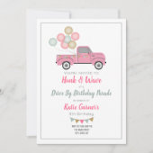 Invitation Promenade Par Anniversaire Défilé Social Distances (Devant)