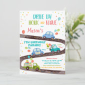 Invitation Promenade par Anniversaire Parade Party Blue Drive (Debout devant)