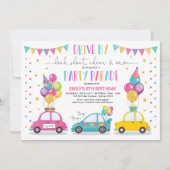 Invitation Promenade par Anniversaire Parade Quarantine Party (Devant)