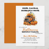 Invitation Promenade Par Halloween Citrouille Party Anniversa (Devant / Derrière)