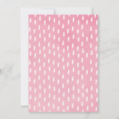 Invitation Promenez-vous dans le Safari Floral Rose Baby show (Dos)