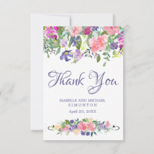 Invitation Promise of Spring Mariage personnalisé Merci Notes