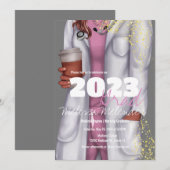 Invitation Promotion 2023 Infirmière Diplômée Infirmier (Devant / Derrière)