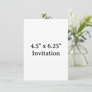 Invitation Promotion de Marque Simple au Carré 4,5" x 6,25"