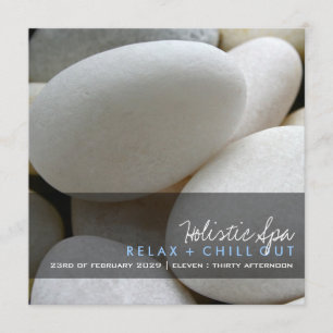 Invitation Promotion moderne de spa de petite photo blanche