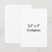 Invitation Promotion Simple de Marque Arrondi 3,5" x 5" (Devant / Derrière)