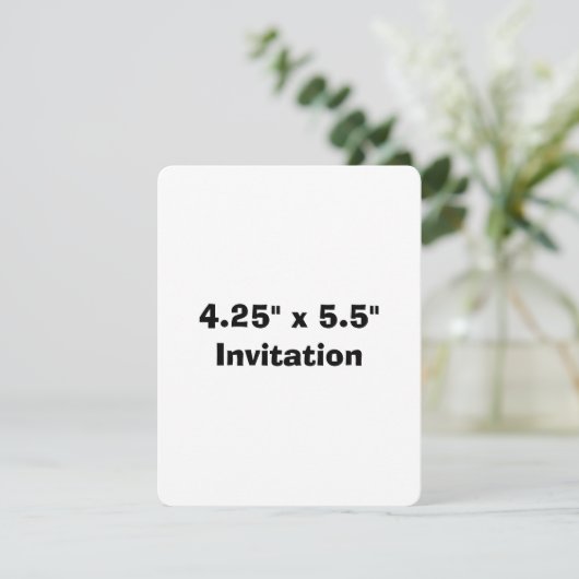 Invitation Promotion Simple de Marque Arrondi 4,25" x 5,5" (Debout devant)