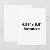Invitation Promotion Simple de Marque Arrondi 4,25" x 5,5" (Devant / Derrière)