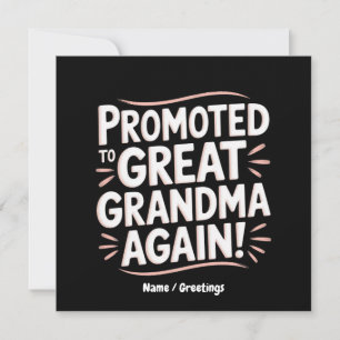 Invitation Promu à grand grand-mère de nouveau amusant cadeau