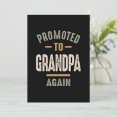 Invitation Promu à nouveau grand-père - Père et grand-père (Debout devant)