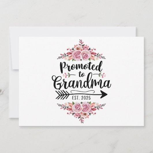 Invitation Promu Grand-mère 2025 Annonce de Grossesse (Devant)