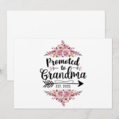 Invitation Promu Grand-mère 2025 Annonce de Grossesse (Devant / Derrière)