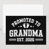 Invitation Promue Grand-mère Ét 2026 Annonce de bébé (Devant / Derrière)