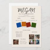 Invitation Proposition Bridesmaid (Devant / Derrière)