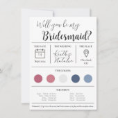 Invitation Proposition Bridesmaid (Devant)