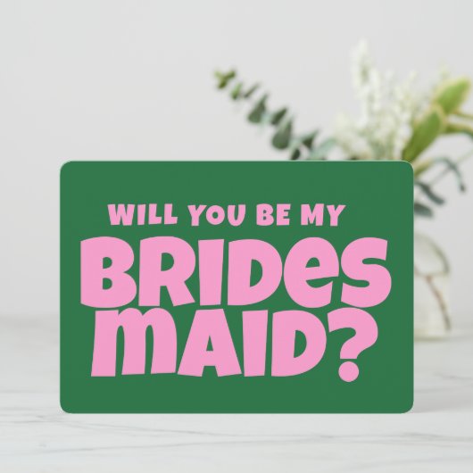 Invitation Proposition d'aide d'État pour le rose et le vert  (Debout devant)