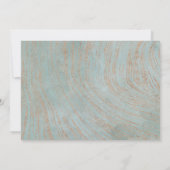 Invitation Proposition d'aide d'information en bleu et en cui (Dos)