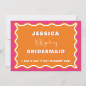 Invitation Proposition d'aide d'urgence pour photo Retro Wavy (Devant)