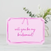 Invitation Proposition d'aide-ménagère manuscrite Coquette Bo (Debout devant)