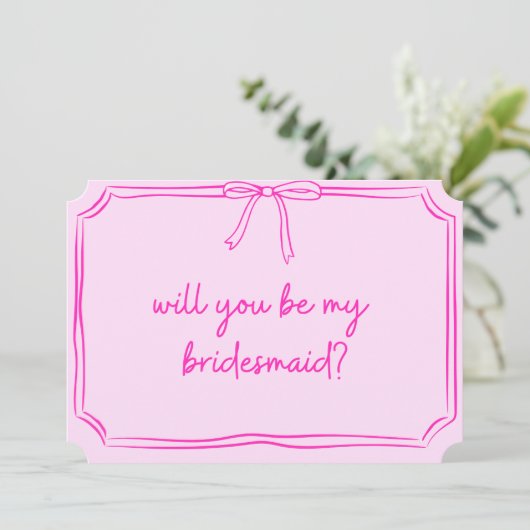 Invitation Proposition d'aide-ménagère manuscrite Coquette Bo (Debout devant)