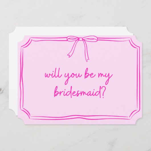 Invitation Proposition d'aide-ménagère manuscrite Coquette Bo (Devant / Derrière)