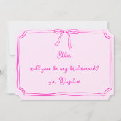 Invitation Proposition d'aide-ménagère manuscrite Coquette Bo (Devant)