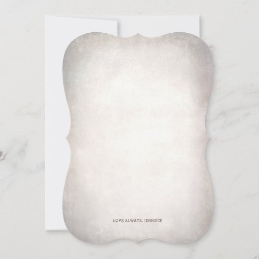 Invitation Proposition d'aide-ménagère Pampas Grass and Green (Dos)