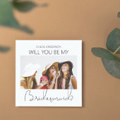 Invitation Proposition d'aide-ménagère pour photo double face