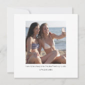 Invitation Proposition d'aide-ménagère pour photo double face (Dos)