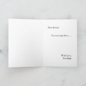 Invitation Proposition d'aide-ménagère Vintage rose perlée (Intérieur)