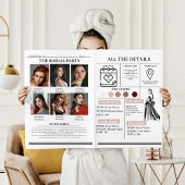 Invitation Proposition de Bridemaids moderne Enveloppement de
