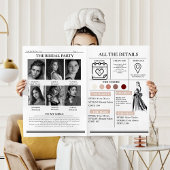 Invitation Proposition de Bridemaids moderne Enveloppement de