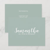 Invitation Proposition de Bridesmaid de script moderne (Devant / Derrière)